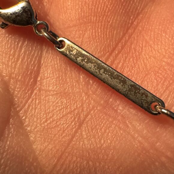 Kendra Scott Eliza Necklace White Druzy Pendant Silver Tone Choker - Picture 9 of 10